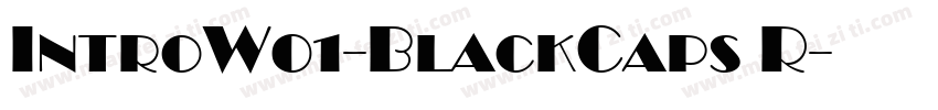 IntroW01-BlackCaps R字体转换